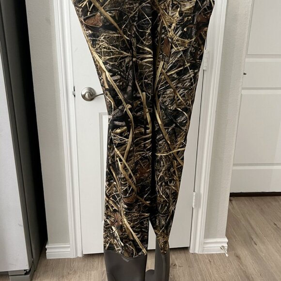 FISHINGSIR Nylon PVC Waders Camouflage Bootfoot Chest Waders for Fishing Hunting - Picture 3 of 7